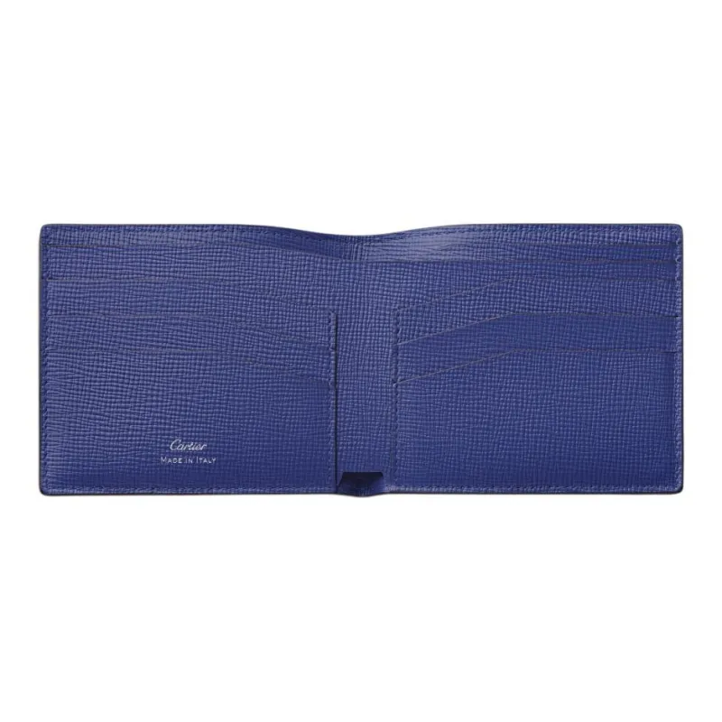 CARTIER Calfskin Card Holder Wallet Women's Ink-2