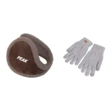 Gray Touchscreen Glove+Coffee Thermal Earmuff