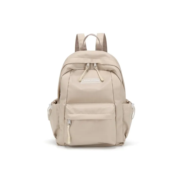 Simvay Clos Fabric Backpack Small Size Women's Ecru/Black-1