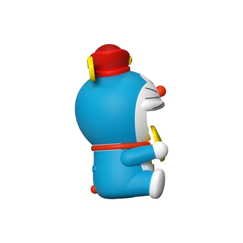 ROCK Doraemon Figure Print Year Of The Dragon New Year Aromatherapy Plush Ornament Chibi Figures-1