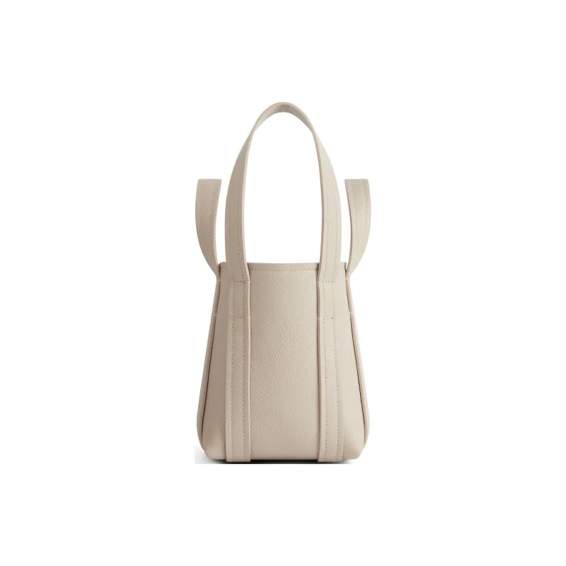 Balenciaga Everyday Grained Calfskin Tote Bag Shopping Bag Handbag Mini Women's Beige-2