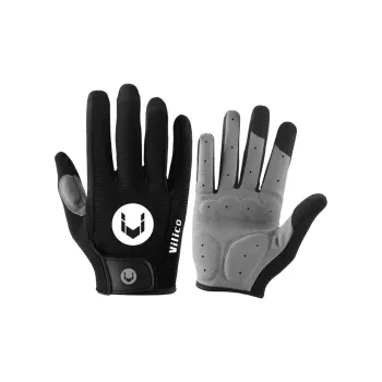Cool Riding Treasure Riding Equipment Cycling Glove Unisex SBR Polyester M L XL Black Red