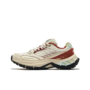Erke Goose Feather Cushioning Wear Resistant Low Top Casual Shoes Men's New Year Red