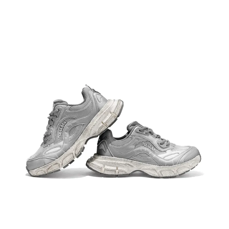 TCELLARS Cushioning Abrasion Resistant Lightweight Height Increasing Mat Low Top Chunky Sneakers Unisex-12