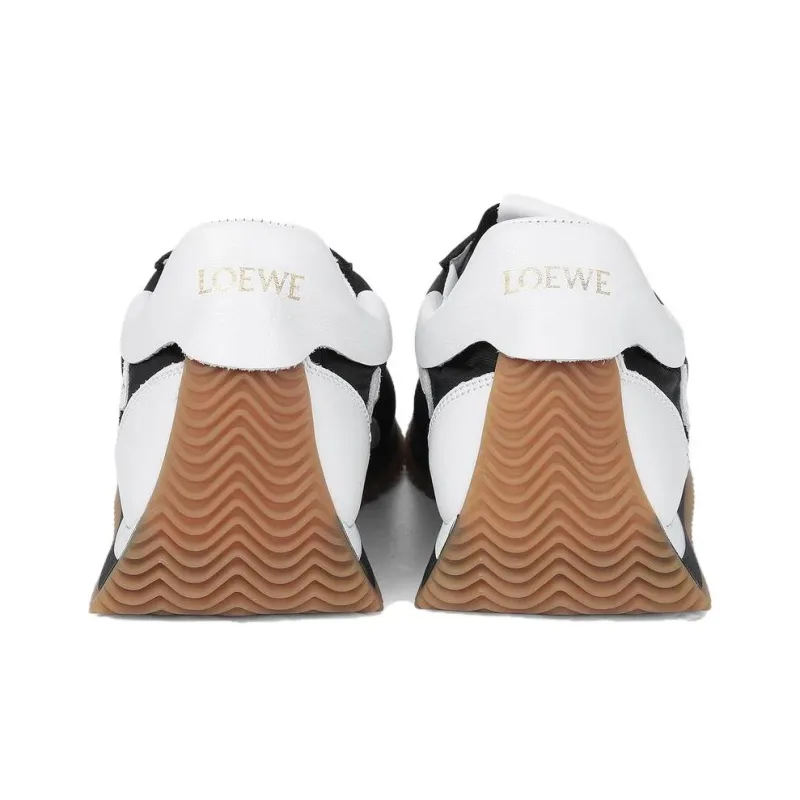 LOEWE Flow Runner Anti Slip Wear Resistant Low Top Casual Shoes Women's Black White-3