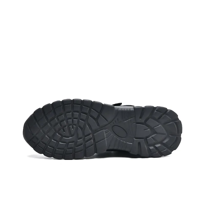 Binary Slip Resistant, Abrasion Resistant, Height Adjustable, Thermal High Top Casual Shoes Men's Dark Gray-4