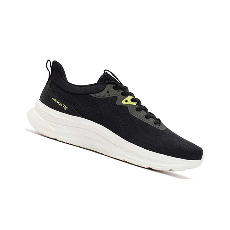361° Cushioning Anti Slip And Wear Resistant Low Top Running Shoes Men's Black Green-1