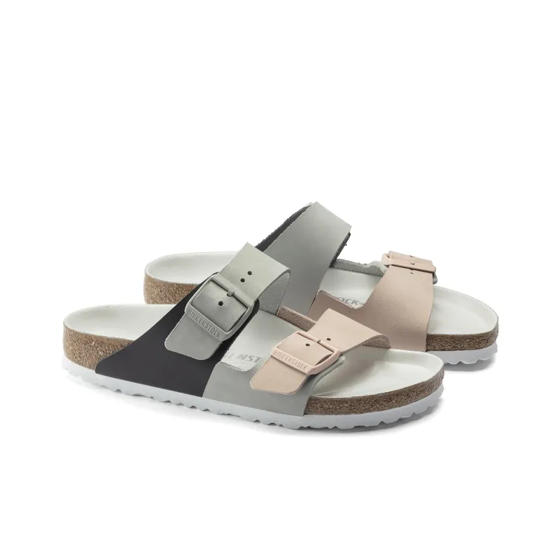 Birkenstock Arizona Slide Slippers Women's Gray Pink-3