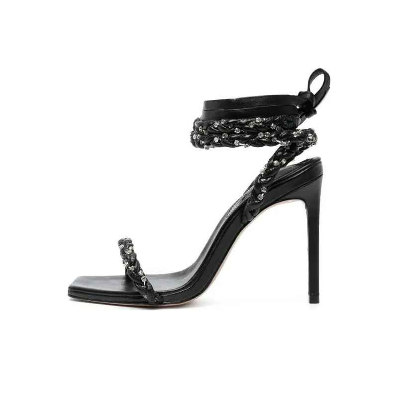 Schutz Braided-detail Leather Sandals-0