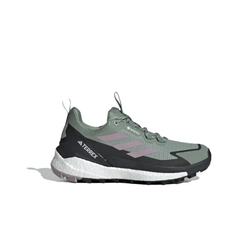 Adidas Terrex Free Hiker 2.0 Low Gore Tex Silver Green Preloved Fig Carbon Women's-1