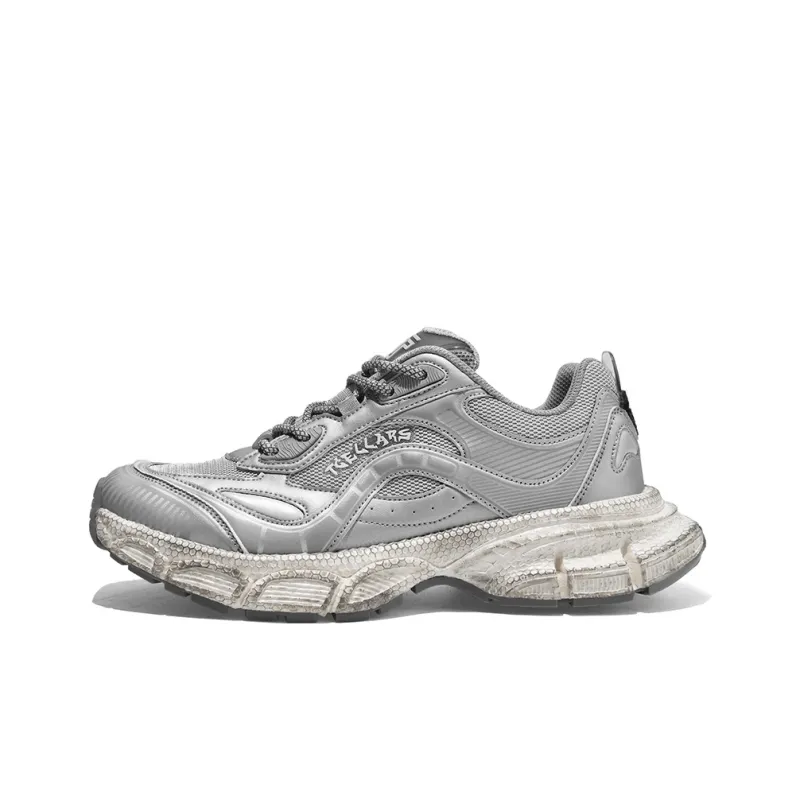 TCELLARS Cushioning Abrasion Resistant Lightweight Height Increasing Mat Low Top Chunky Sneakers Unisex-7