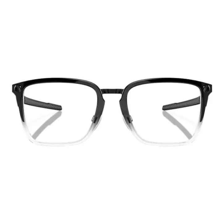 Oakley Titanium Alloy Rectangular Eyeglass Frames Unisex Black-1
