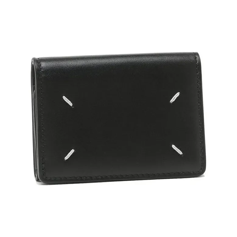 Maison Margiela Leather Wallet Women's Black-3
