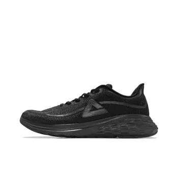 PEAK Cushioning Abrasion Resistant Breathable Low Top Running Shoes Men's Black