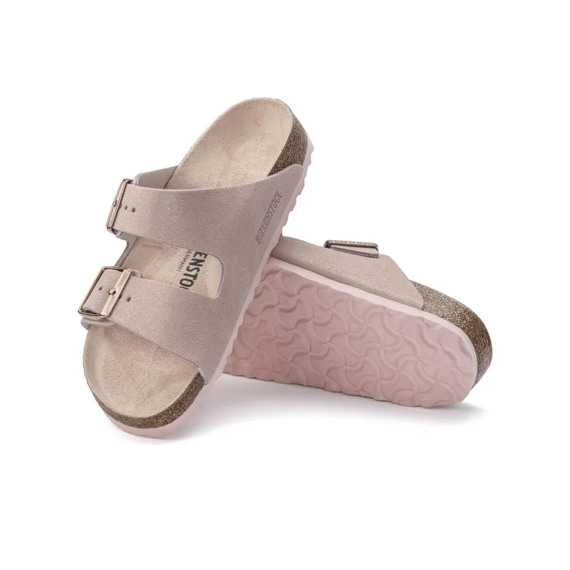 Birkenstock Arizona Slide Slippers Women's Pink Narrow Fit-5