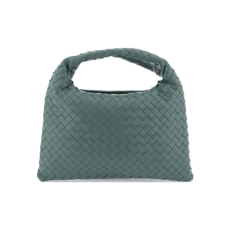 Bottega Veneta Calfskin Handbag, Shoulder Bag Trumpets Women's Dark Green-0