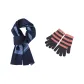 Blue Scarf+Dark Gray Pink Glove
