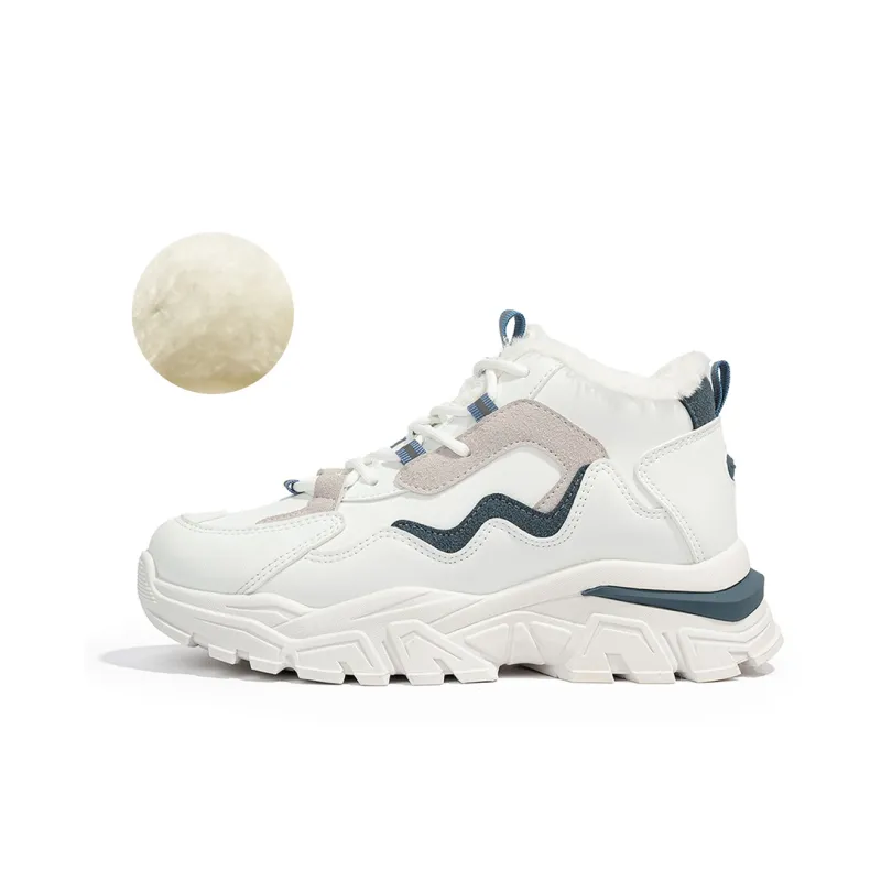 RENBEN Warm Height Increasing High-Top Casual Shoes Women's-5