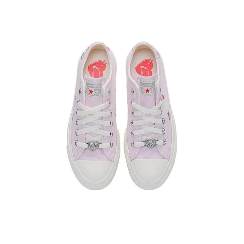 Converse Chuck Taylor All Star Lift Platform Y2K Heart Low Top 'Pale Pink' Women's-2