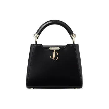 Jimmy Choo Calfskin Shoulder Bag Crossbody Bag Handbag Mini Women's Black