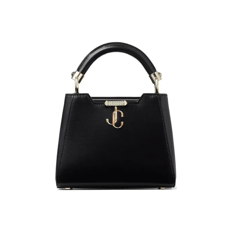 Jimmy Choo Calfskin Shoulder Bag Crossbody Bag Handbag Mini Women's Black-0