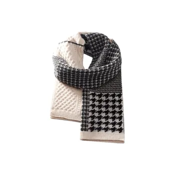 EQUIPMENTELEGANT Houndstooth Scarf Unisex