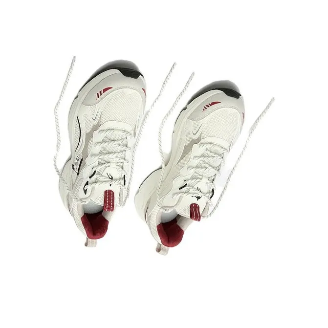 QIAODAN Cherry Shoes Running Shoes Men Low Top White Red-3