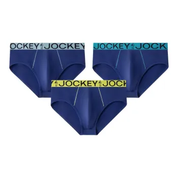 JOCKEY Underpants Men's 3 Pack Blue Black
