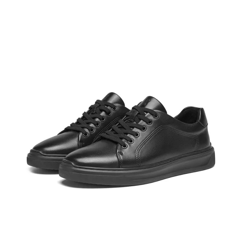 ROBERTA DI CAMERINO Anti Slip Wear Resistant Low Top Skateboard Shoes Men's Black-2