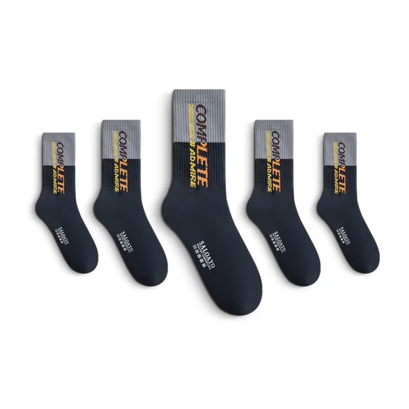 SALOATO Mid Calf Socks Men's 5 Pack-14