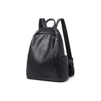 VANDEE Cow Leather Backpack Regular Women's Black