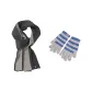 Gray Scarf+Gray-Blue Gloves