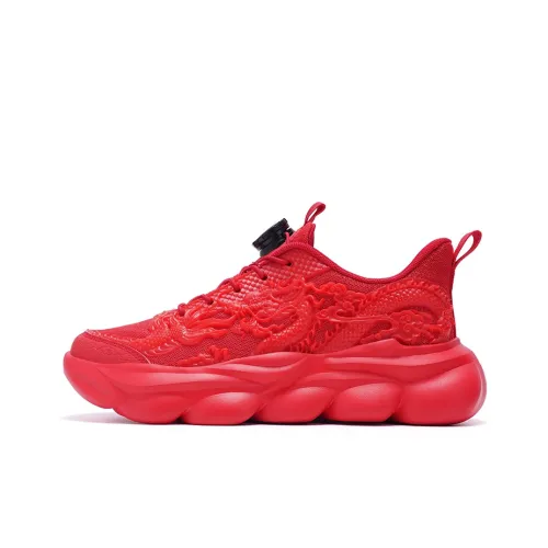 FACTORIAL Running Shoes Women's Low-Top Red