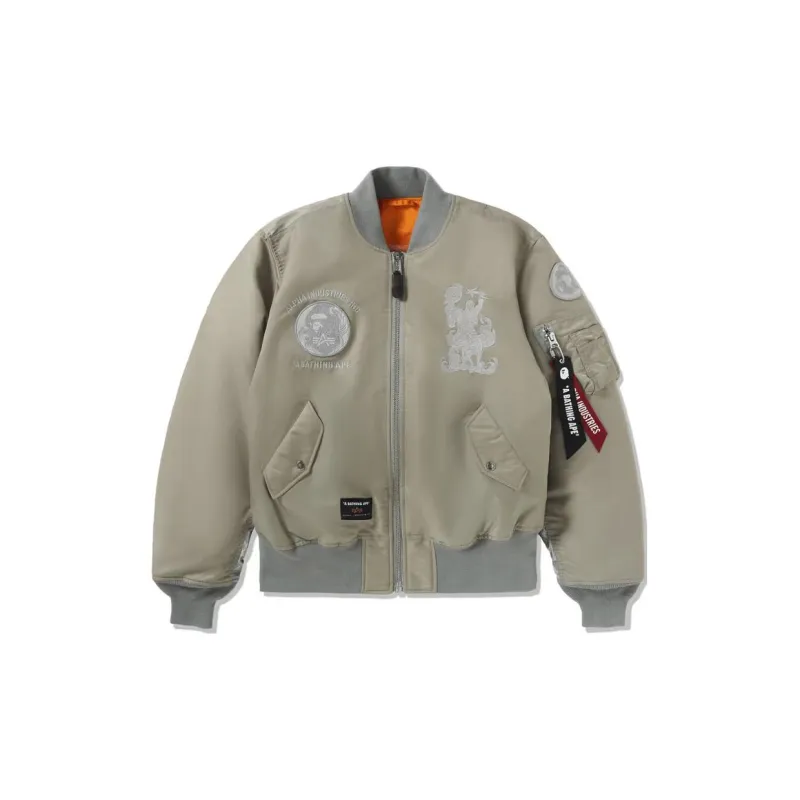 A BATHING APE X Alpha Industries MA-1 Jacket - POIZON