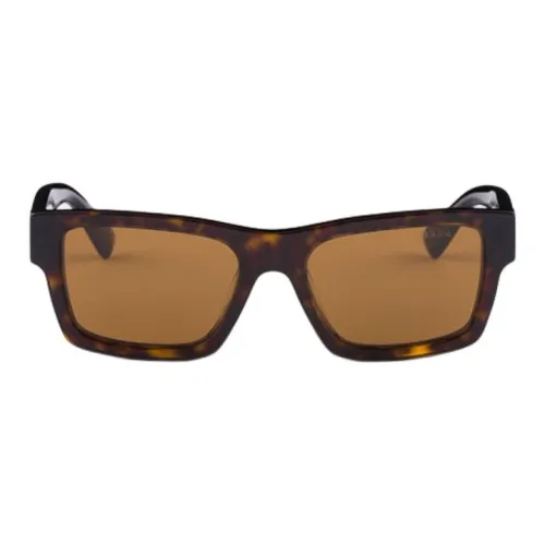 PRADA Irregular Shape Sunglasses Men's Tortoiseshell