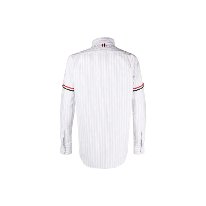 THOM BROWNE Striped Buttoned Shirt-1