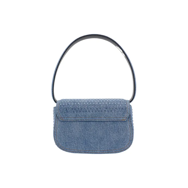 DIESEL Denim Handbag, Shoulder Bag Women's Blue-2