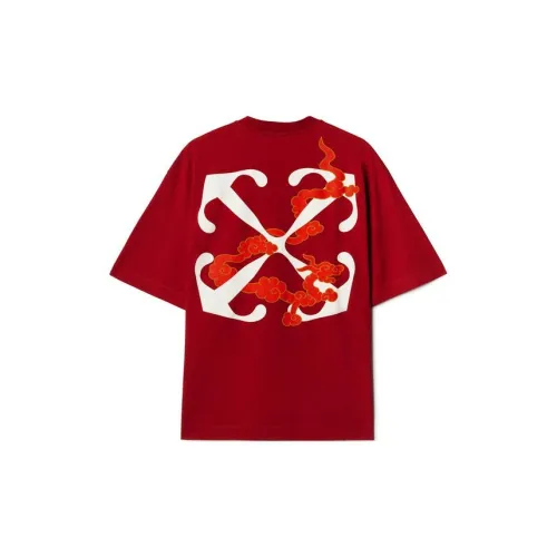 OFF-WHITE Year Of The Dragon Chinese New Year Series T-Shirts Men Red