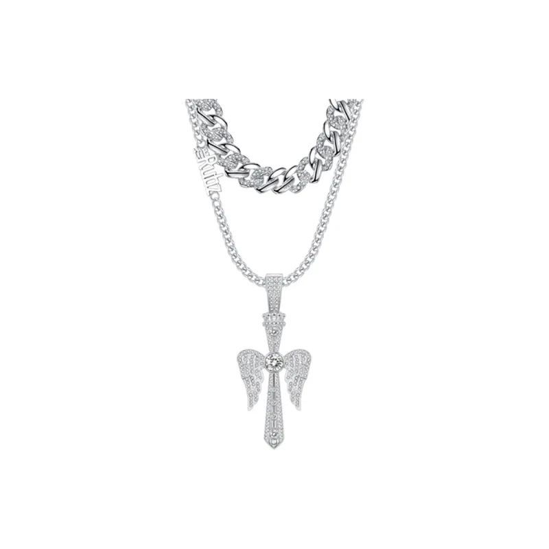 TheRubz Alloy Zircon Pendant Necklaces Unisex-3
