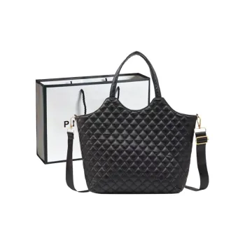 PINK·LAND PU Shoulder Bag Shopping Bag Portable Crossbody Bag Shoulder Bag Women's Black