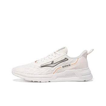 Erke Low Top Running Shoes Men's Beige White Green