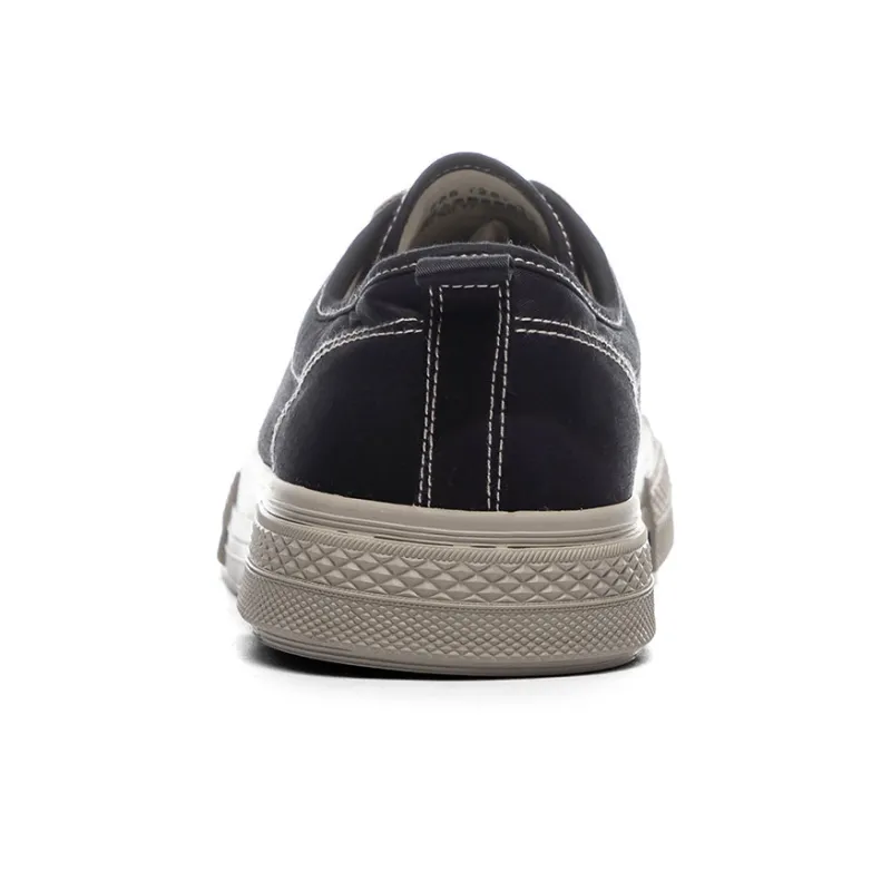 RENBEN Anti-Slip And Wear-Resistant Breathable Low-Top Canvas Shoes Unisex Black Brown-2