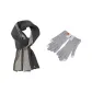 Gray Scarf+Light Gray Glove
