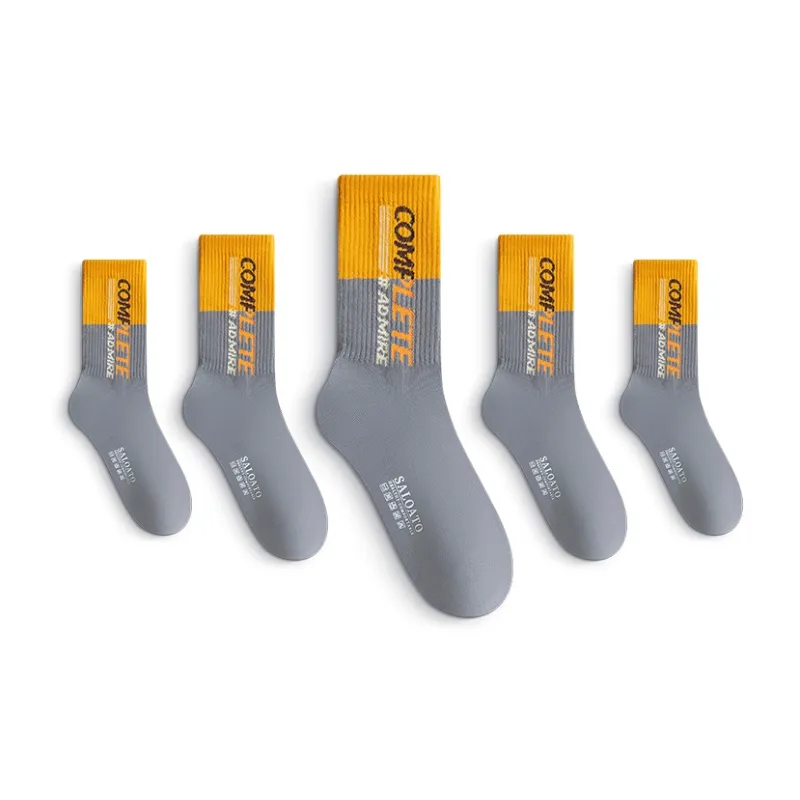 SALOATO Mid Calf Socks Men's 5 Pack-17