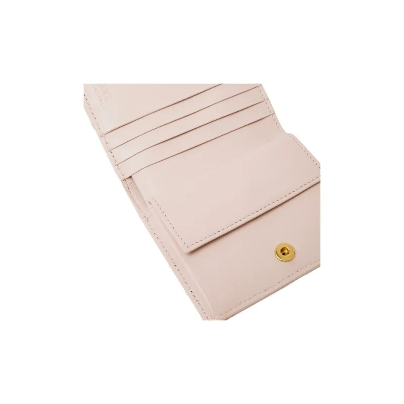 VERSACE Greca Goddess Leather Wallet Women's Pink-2