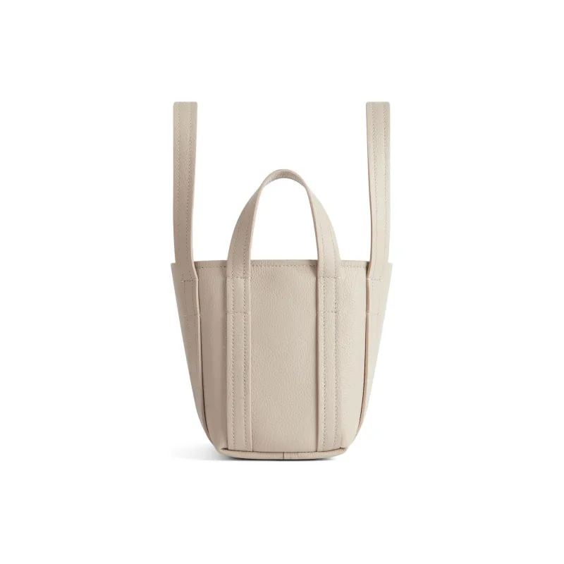 Balenciaga Everyday Grained Calfskin Tote Bag Shopping Bag Handbag Mini Women's Beige-3
