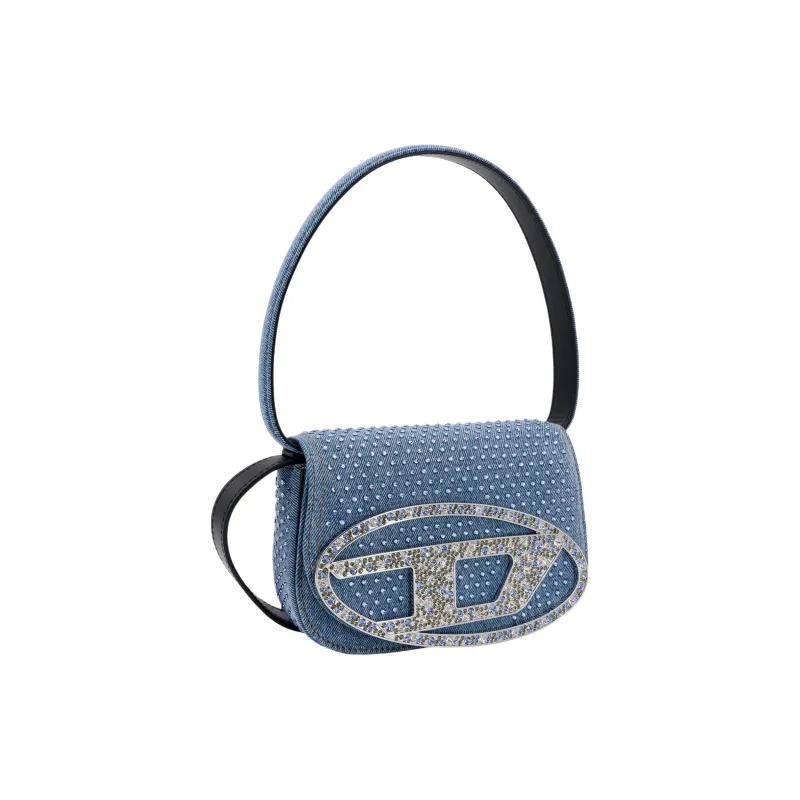 DIESEL Denim Handbag, Shoulder Bag Women's Blue-1