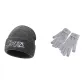 Gray Hats & Caps+Dark Gray Gloves