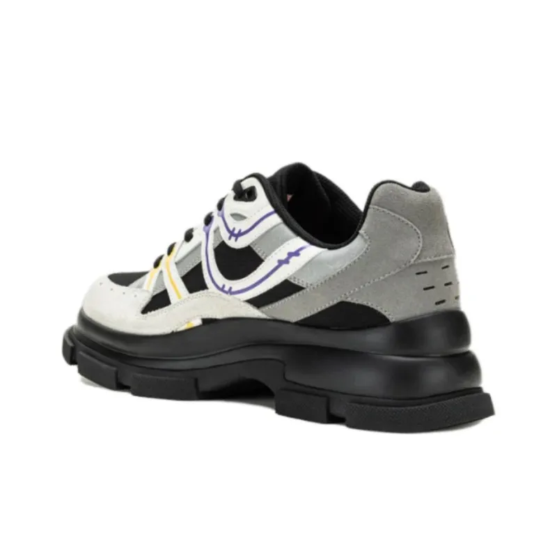 Both Gao Eva RUNNER Low Top Casual Shoes Men's Black Gray Color-5