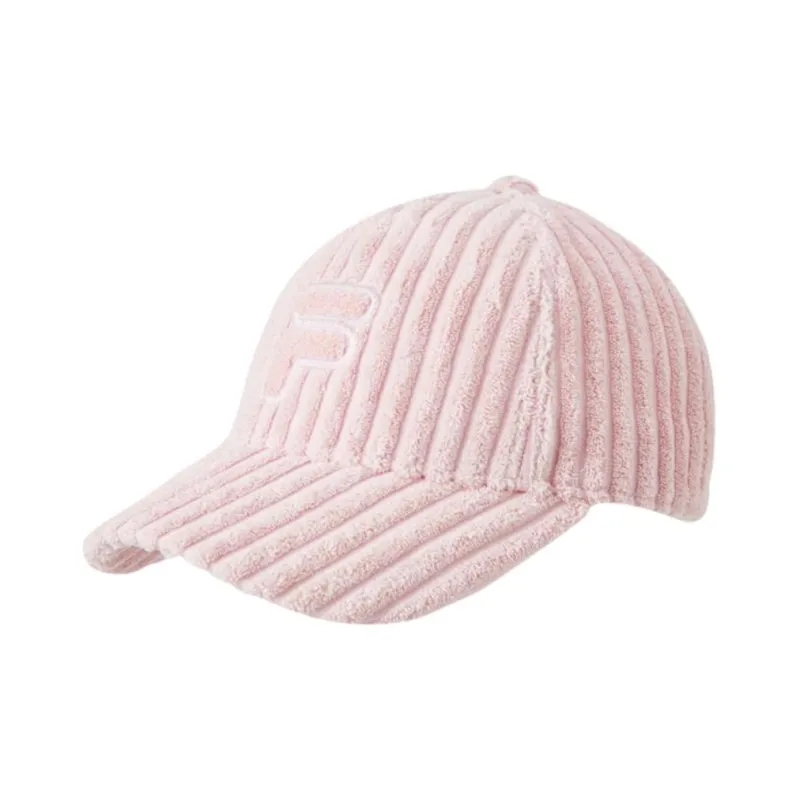 FILA Cotton Corduroy Polyester Baseball Caps Kids' Black Pink-3